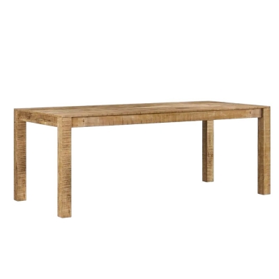 Product photograph of Dakota Mango Wood Dining Table Indian Light Natural Rustic Finish 200cm Rectangular Top Seats 8 Diners from Choice Furniture Superstore