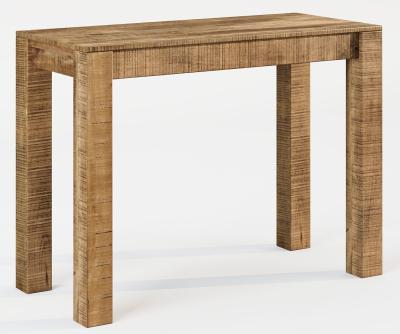 Dakota Mango Wood Console Table, Indian Light Natural Rustic Finish 100cm