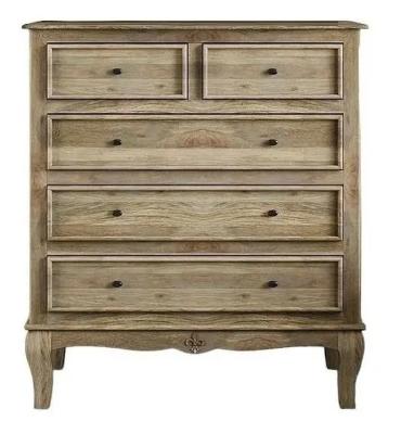 Image of Clearance - Fleur French Style Grey 2+3 Drawer Chest