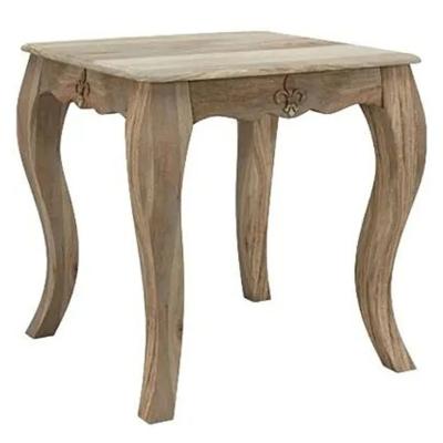 Fleur French Style Washed Grey Lamp Table - Made in Solid Rustic Mango Wood