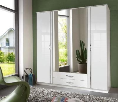 Product photograph of In Stock Trio 4 Door Combi Wardrobe from Choice Furniture Superstore