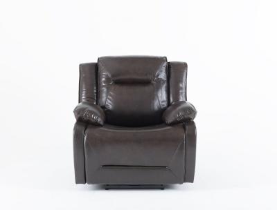Athena Dark Brown Leather Recliner Armchair