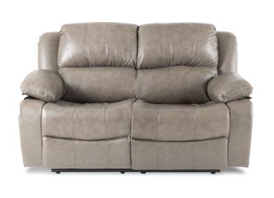 London Taupe Leather Recliner 2 Seater Sofa