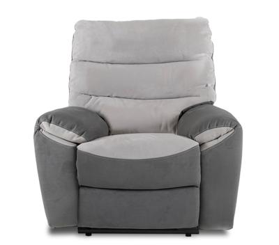 Product photograph of Lisbon Grey Fabric Recliner Armchair from Choice Furniture Superstore