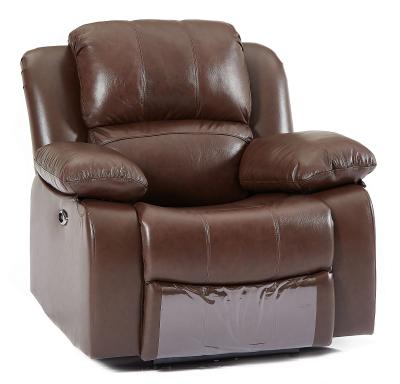 Berlin Brown Leather Recliner Armchair