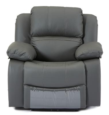 Berlin Grey Leather Recliner Armchair