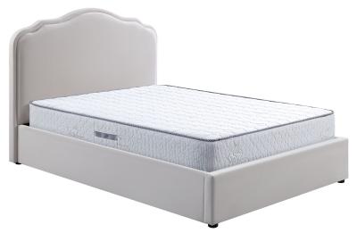 Monaco Beige Fabric Ottoman Storage Bed