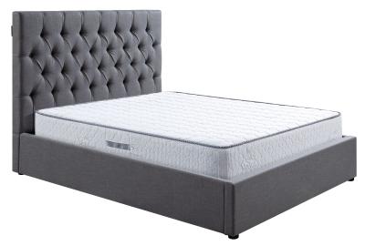 Sandra Grey Fabric Ottoman Storage Bed