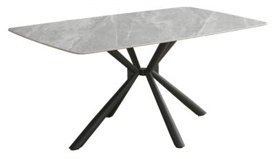 Ripon 160cm Grey Ceramic Dining Table