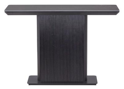 Morgan Black Ceramic Fluted Console Table