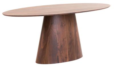 Palma Walnut 6 Seater Oval Dining Table