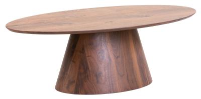 Palma Walnut Oval Coffee Table