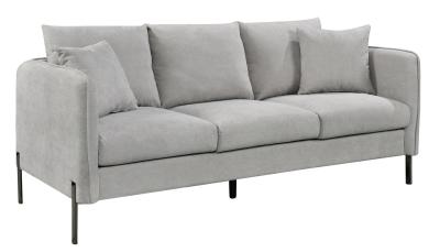 Belgrave Grey Fabric 3 Seater Sofa