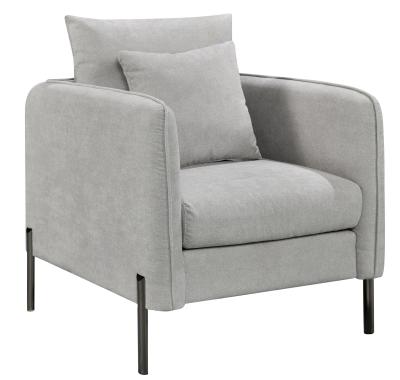 Belgrave Grey Fabric Armchair