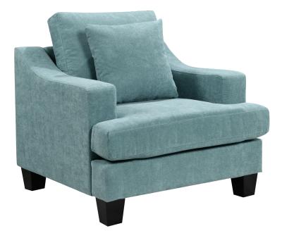 Freya Green Fabric Armchair