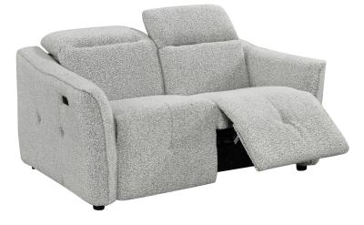 Inca Grey Fabric 2 Seater Recliner Sofa