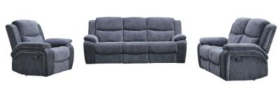 Legend Grey Fabric 321 Seater Recliner Sofa