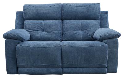 Product photograph of Augusta Ancona Blue Fabric 2 Seater Electric Recliner Sofa from Choice Furniture Superstore