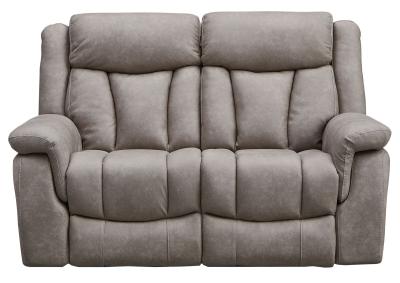 Dylan Sandstone Leather Look Fabric 2 Seater Electric Recliner Sofa