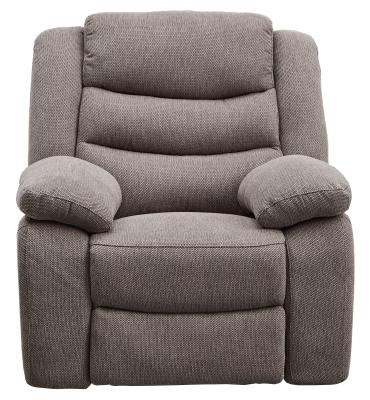 Sorrento Brown Fabric Recliner Armchair