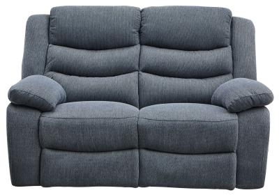 Sorrento Dark Grey Fabric 2 Seater Recliner Sofa