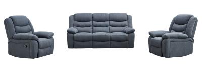 Sorrento Dark Grey Fabric 311 Seater Recliner Sofa