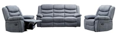 Sorrento Grey Fabric 311 Seater Recliner Sofa