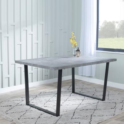 Product photograph of Ezra 180cm Faux Concrete Dining Table - 6 Seater from Choice Furniture Superstore