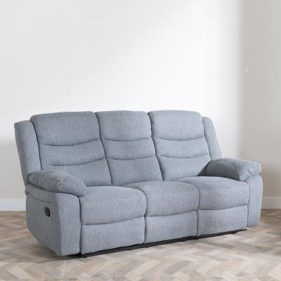 Product photograph of Sorrento Grey Fabric 3 Seater Recliner Sofa from Choice Furniture Superstore