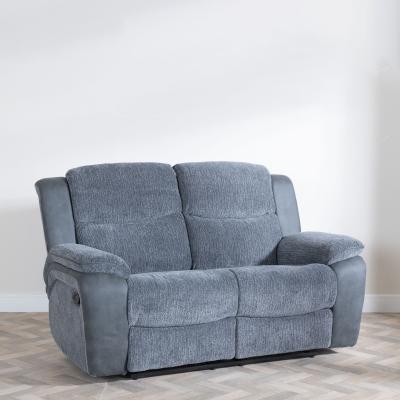 Product photograph of Legend Grey Fabric 2 Seater Recliner Sofa from Choice Furniture Superstore