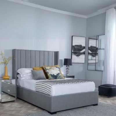 Product photograph of Annabelle Dark Grey Fabric Ottoman Storage Bed from Choice Furniture Superstore