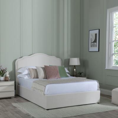 Product photograph of Monaco Beige Fabric Ottoman Storage Bed from Choice Furniture Superstore