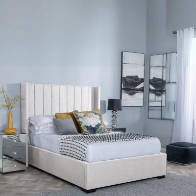 Product photograph of Annabelle Boucle Fabric Ottoman Storage Bed - Get Duvet Cover Set Free from Choice Furniture Superstore