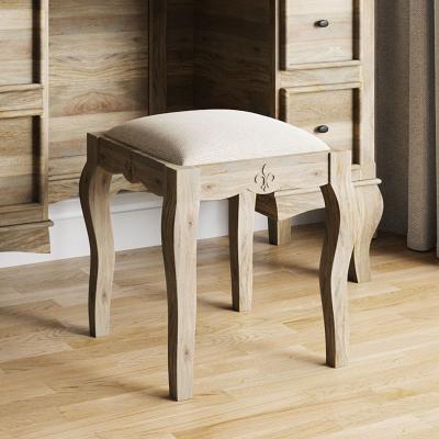 Product photograph of Fleur French Style Grey Dressing Stool from Choice Furniture Superstore