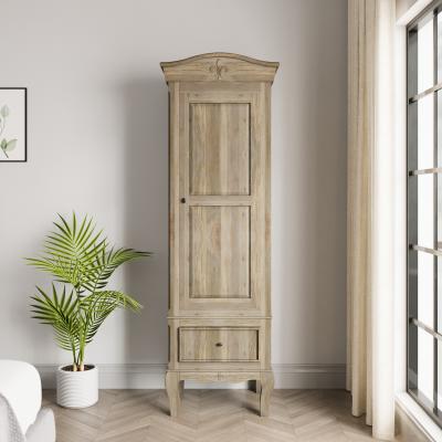 Product photograph of Fleur French Style Grey Wardrobe - 1 Door from Choice Furniture Superstore