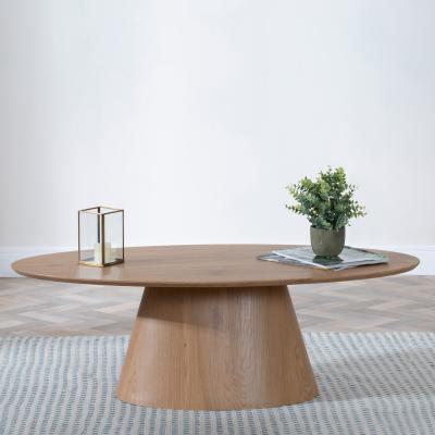 Product photograph of Palma Oak Oval Coffee Table from Choice Furniture Superstore