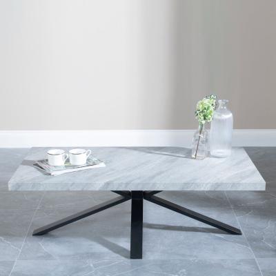 Product photograph of Bronx Grey Concrete Effect Coffee Table With Black Spider Legs from Choice Furniture Superstore