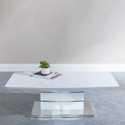Product photograph of Rimini White Gloss Coffee Table from Choice Furniture Superstore