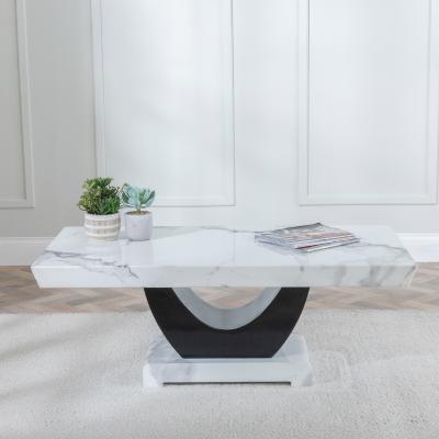 Product photograph of Madrid White Marble Coffee Table from Choice Furniture Superstore