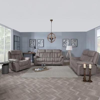 Dylan Sandstone Fabric Electric Recliner Sofa Set