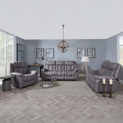 Dylan Grey Fabric Electric Recliner Sofa Set