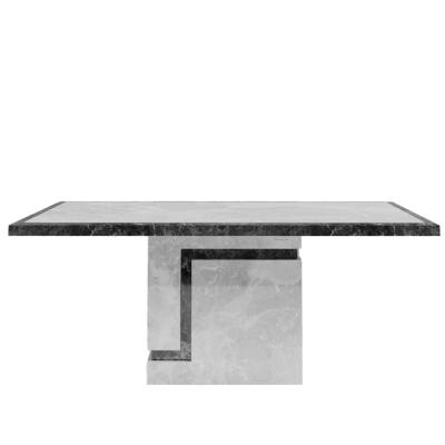 Venice Armani Grey Engineered Marble 6 Seater Dining Table Sizes Available