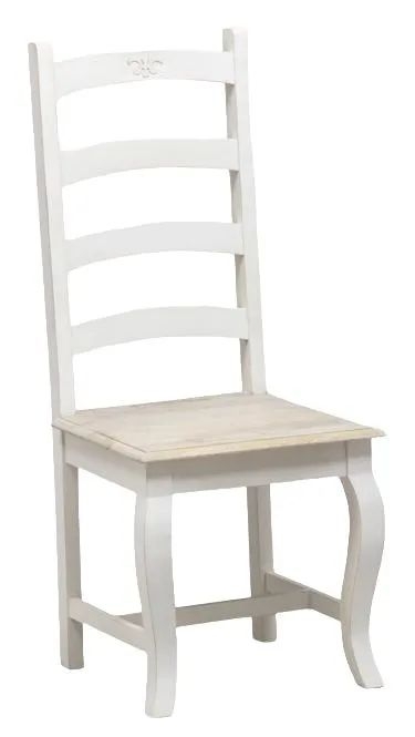 Off white wood store dining chairs