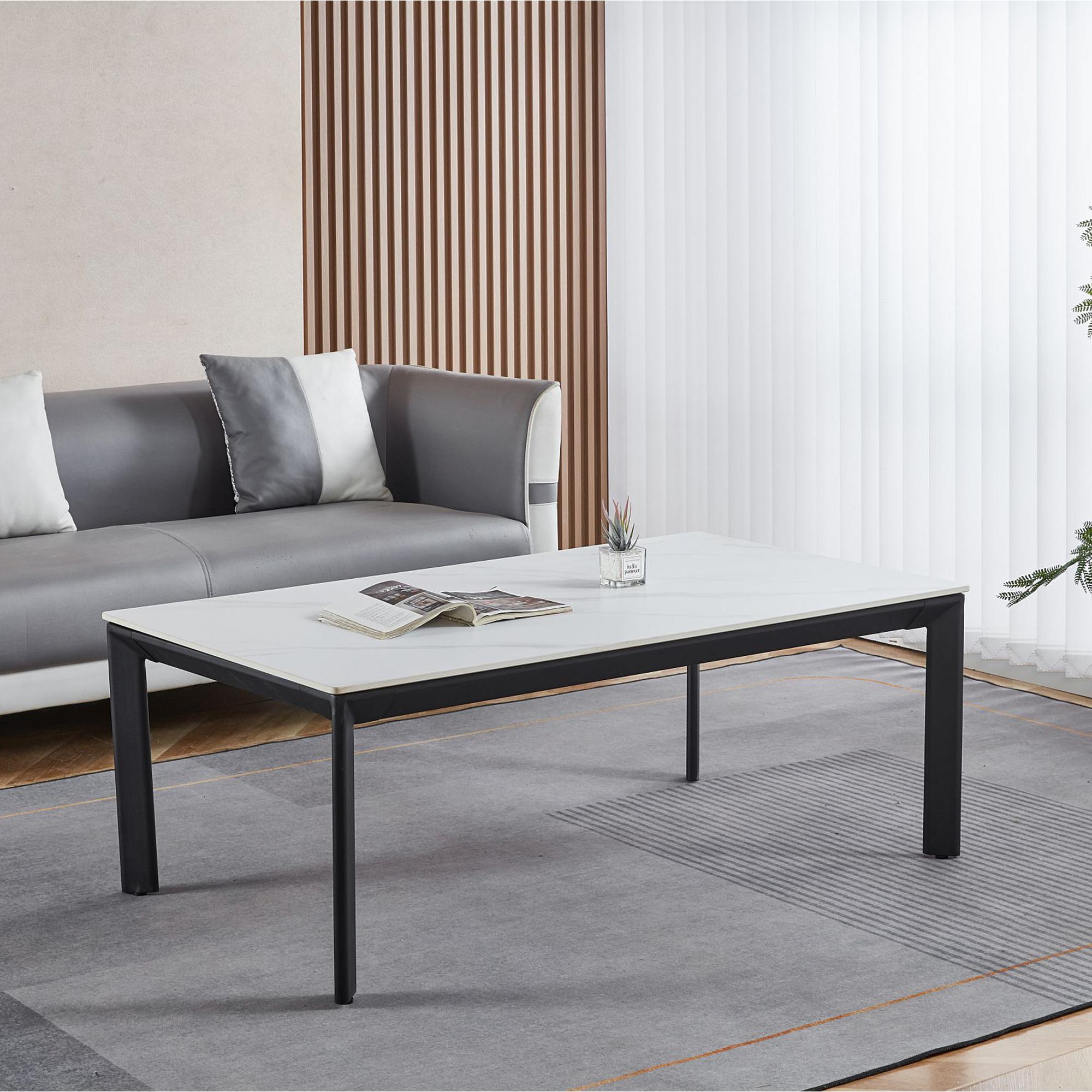 Glade White Ceramic Coffee Table