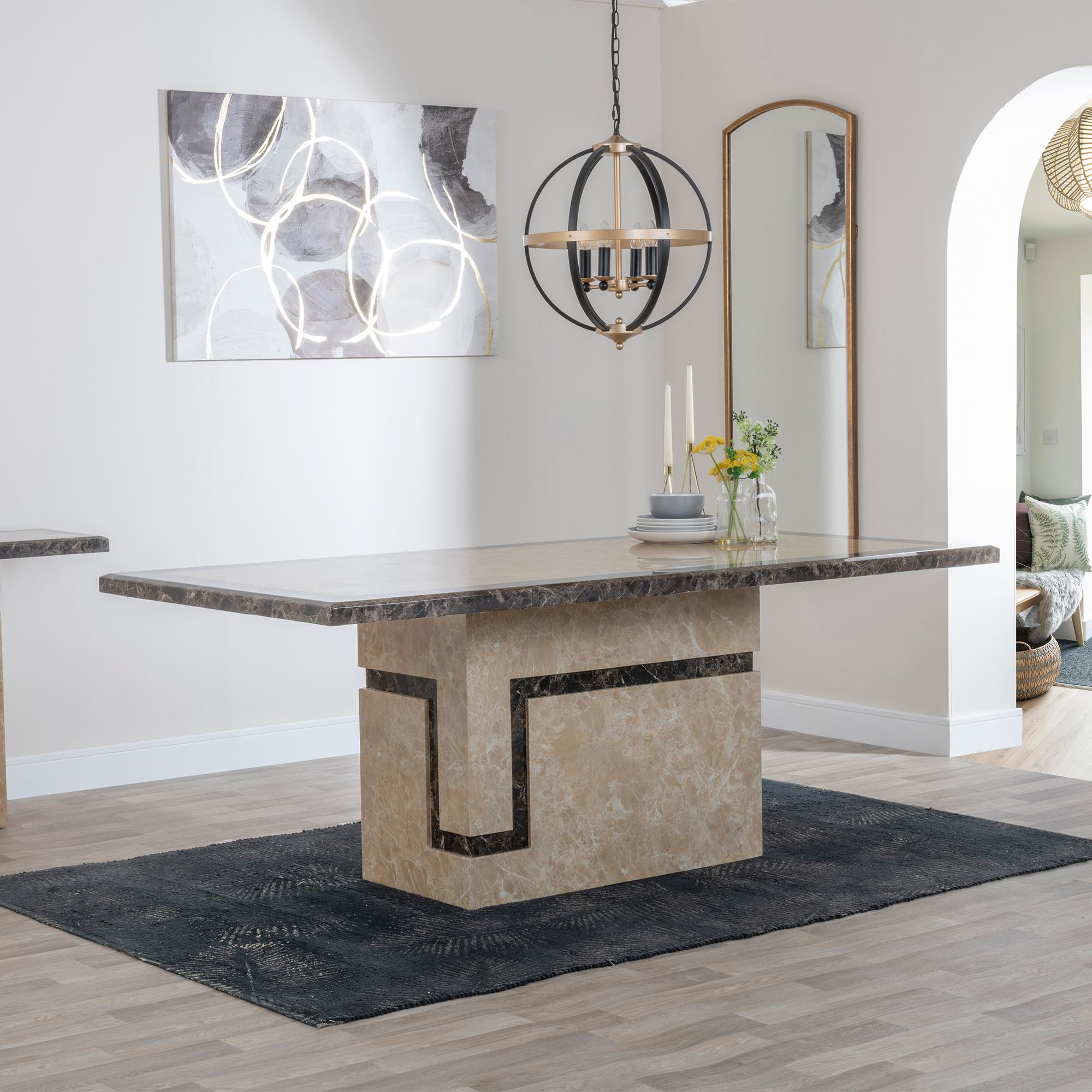 Venice Cream Marble Dining Table