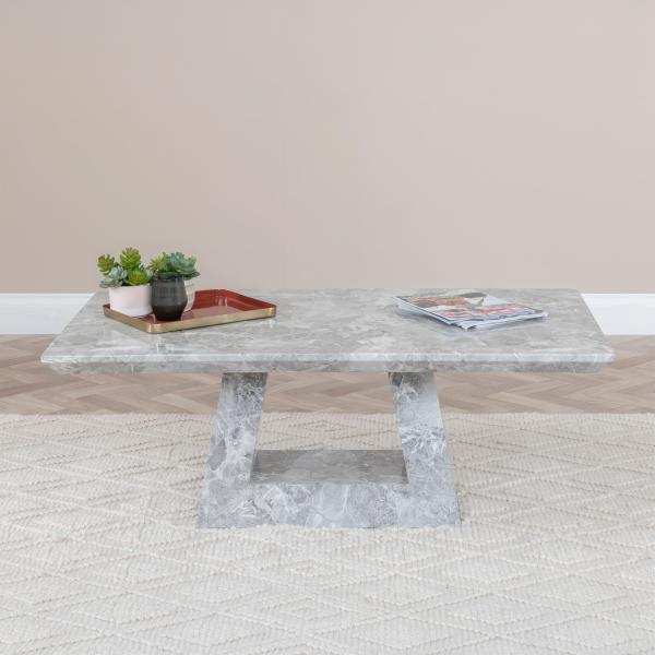 Milan Grey Marble Coffee Table
