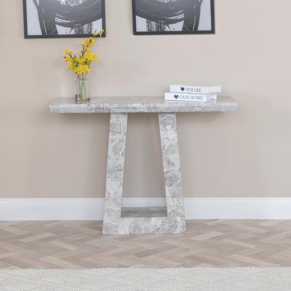 Milan Grey Marble Console Table