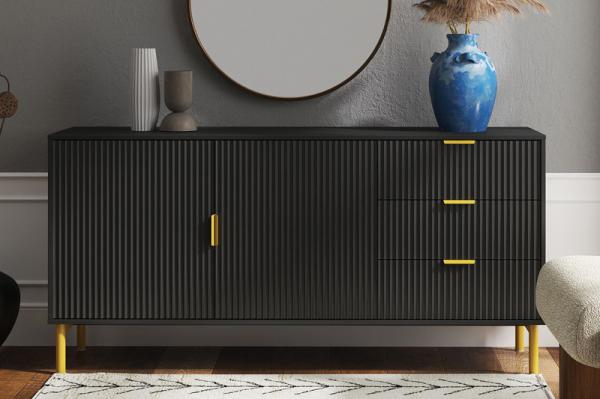 Urban Deco Ridged Black