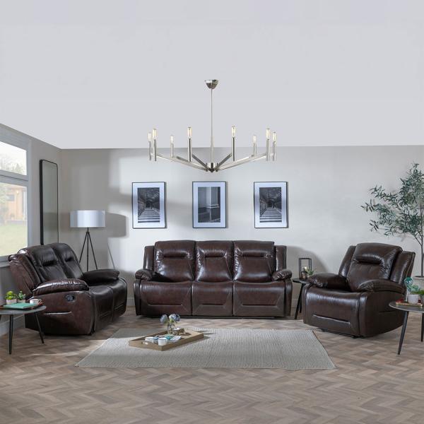 Humz Athena Dark Brown Leather Sofa