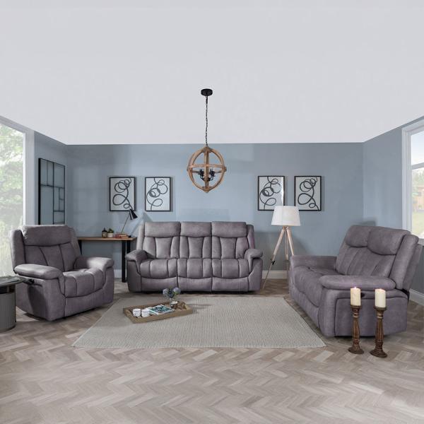 Humz Dylan Grey Fabric Sofa